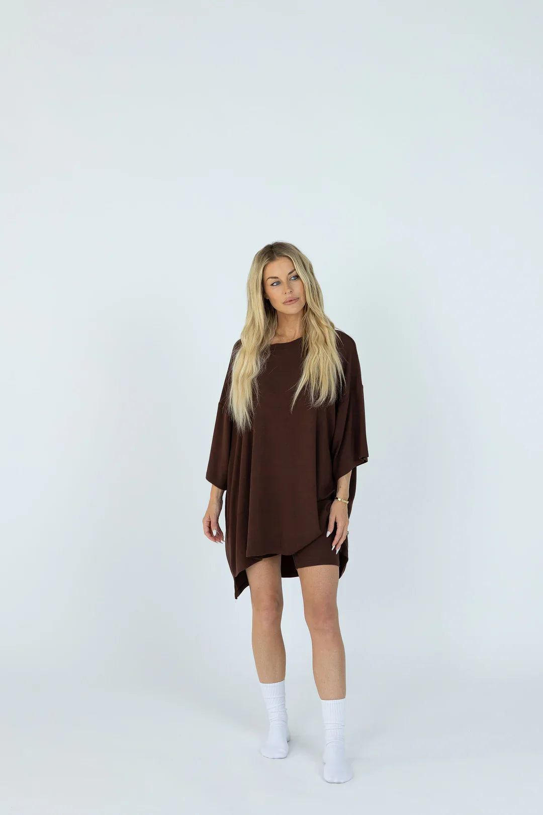 7MNST Cozy Chic Long Set Brown