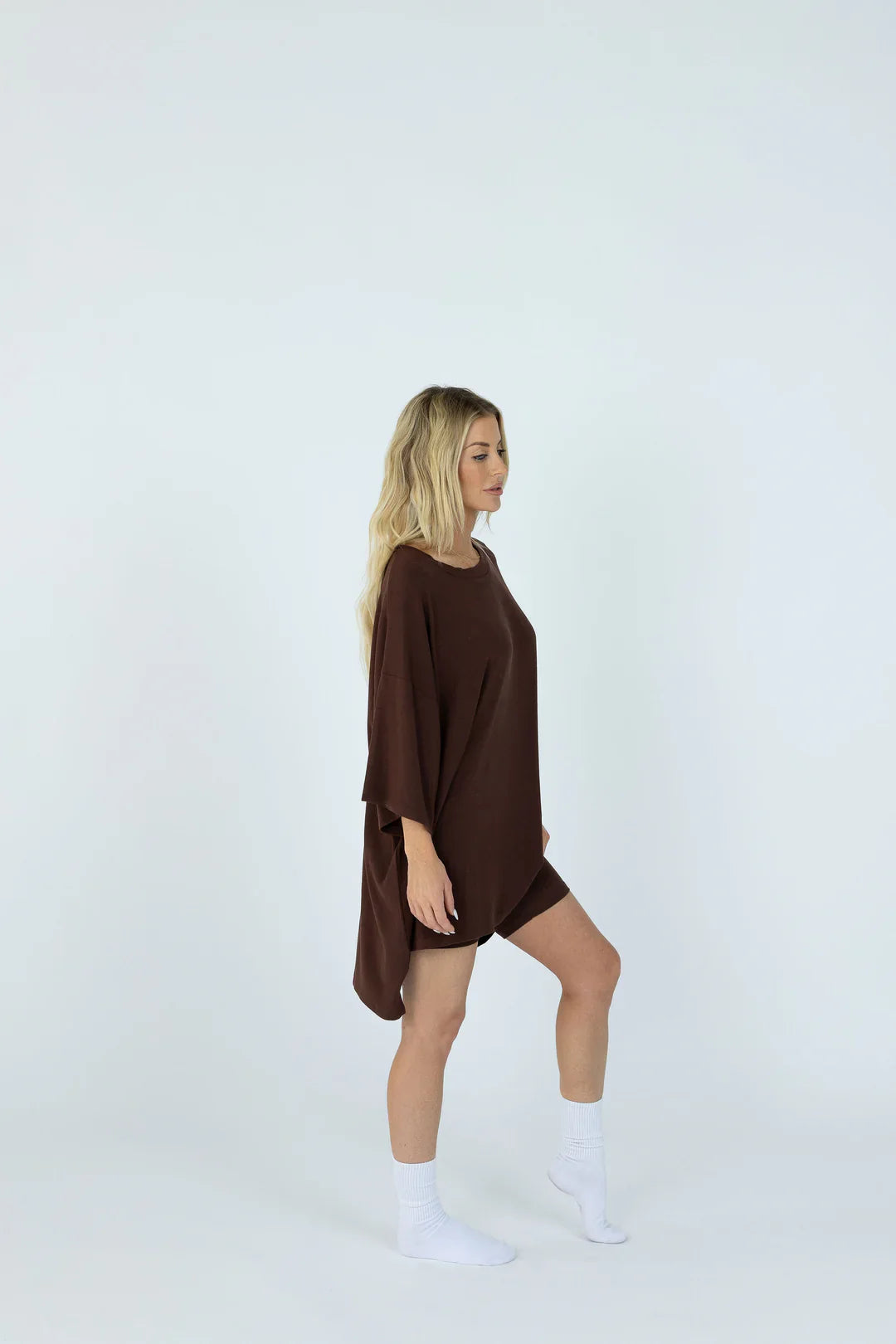 7MNST Cozy Chic Long Set Brown