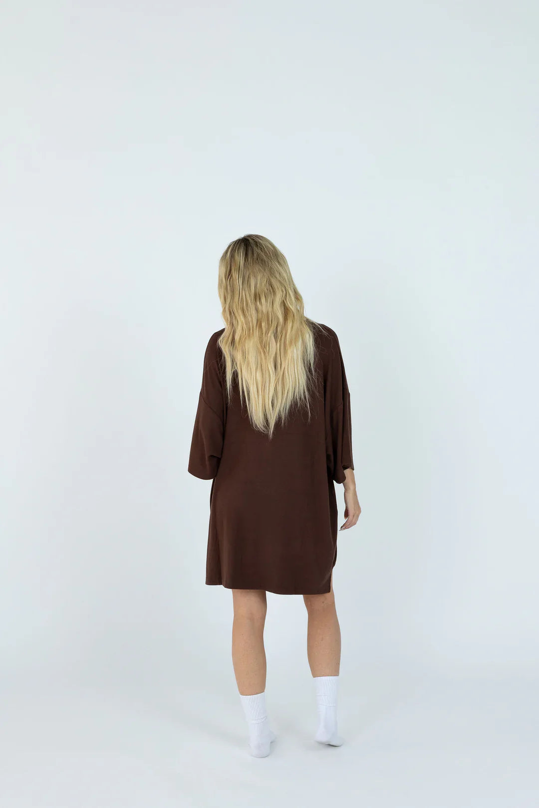 7MNST Cozy Chic Long Set Brown