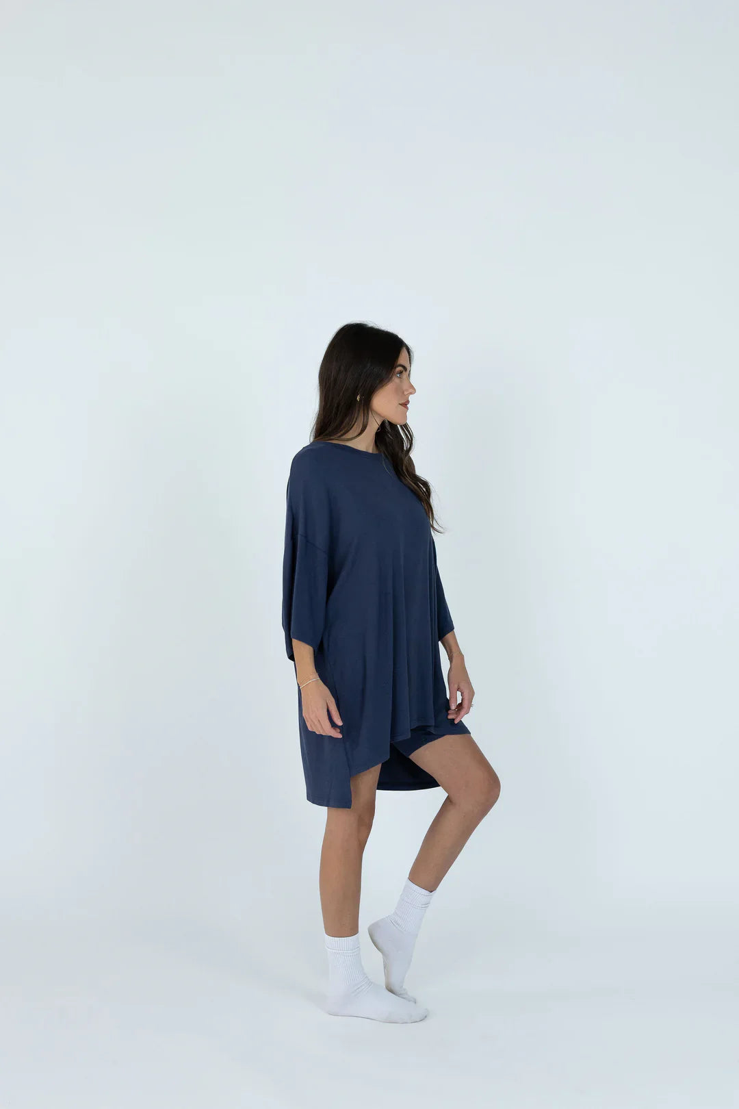 7MNST Cozy Chic Long Set Navy