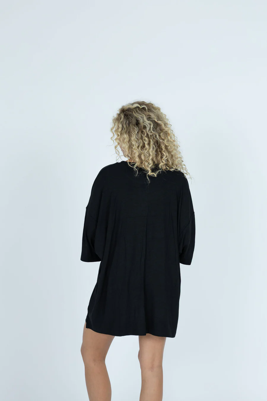 7MNST Cozy Chic Long Set Black
