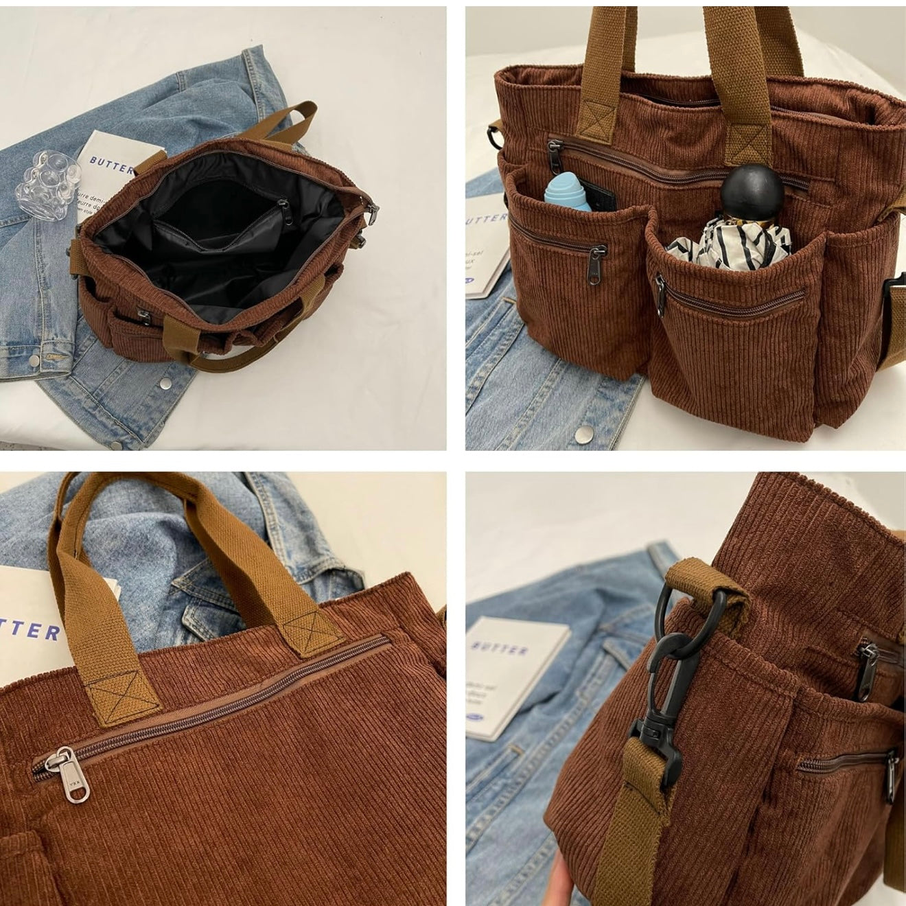 7MNST Corduroy Utility Tote