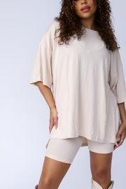 7MNST Cozy Chic Long Set Oatmeal